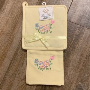 Spring Kitchen Towel/Pot Holder Set